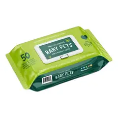 GENERICO - Toallitas Húmedas Perros Gatos Mascotas Con Aloe Vera 50unid