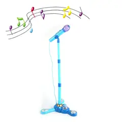 GENERICO - Microfono Pedestal Juguete Mp3 Luces Infantil Juguete Niños