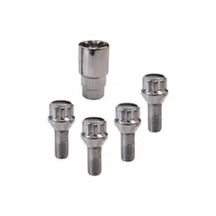 GENERICO - Pack x4 Pernos De Seguridad Acero Llave 12x150 Karvas