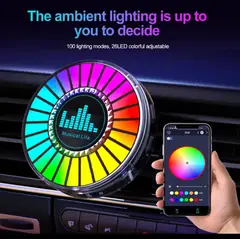 GENERICO - Luz de ambiente Smart vehículo aromatizante Led Bluetooth