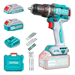 TOTAL TOOLS - Taladro Atornillador Percutor 20v 2bat+carg Total Tidli20868