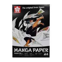 SAKURA - Block De Papel Manga - (250gr - 20hj) A4 (21x29.7cm)