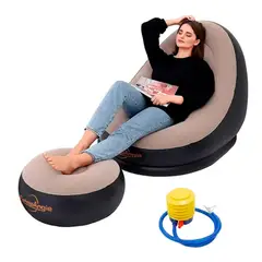 OFERTABKN - Sofá Tumbona Silla Inflable Reposa Pies Puff + Inflador