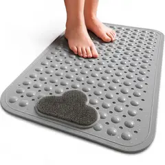 JAVIMATE - PISO DE GOMA DUCHA ANTIDESLIZANTE GRIS