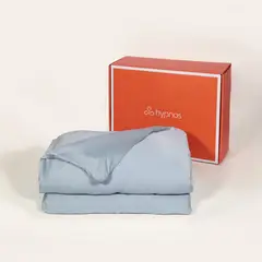 HYPNOS - Manta Pesada Premium + Cobertor Bambú 1/1,5 Plazas 7 Kg Antiestrés