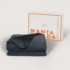 HYPNOS - Manta Pesada Premium + Cobertor Bambú 1/1,5 Plazas 9 Kg Antiestrés