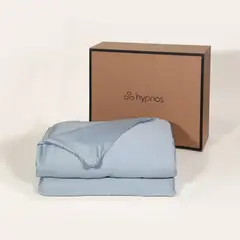 HYPNOS - Manta Pesada + Cobertor Bambú 1/1,5 Plazas 5 Kg Antiestrés