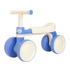 GLOWUP - Correpasillos Triciclo Infantil de 4 Ruedas Fiori Azul