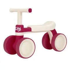 GLOWUP - Correpasillos Triciclo Infantil de 4 Ruedas Fiori Rojo