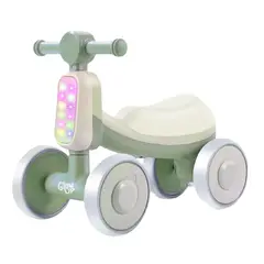 GLOWUP - Correpasillos Triciclo Infantil con Luz y Sonido Bambi Verde