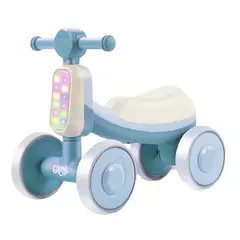 GLOWUP - Correpasillos Triciclo Infantil con Luz y Sonido Bambi Azul