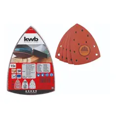 KWB - Set 15 Lijas Tipo Triangulo 100x147mm - Grano 60-120-180