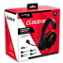 HYPERX - Audífonos Cloud III USB Comfort Multiplataformas RED