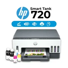 HP - Impresora 720 Smart Tank Multifuncional Wifi Duplex Color 6UU46A