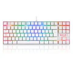 REDRAGON - Teclado Gamer Kumara K552W RGB SP Switch Red Blanco