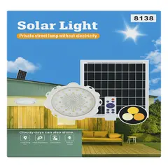 GENERICO - Foco Panel Solar Sobrepuesto Luz Techo Interior 200w 3 Tonos De Luz