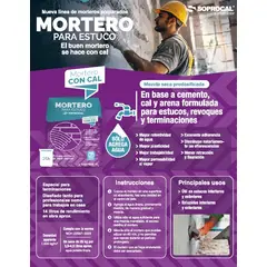 GENERICO - Mortero para Estuco con Cal