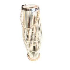 BOHEMIK - Lámpara Porta Vela Farol Berenguela Bambú