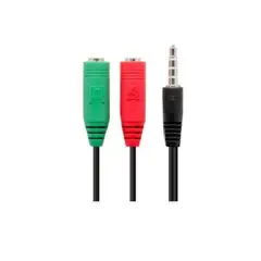 PHILCO - Adaptador De Audio 2 Jack Hembra A Jack 3.5 Macho