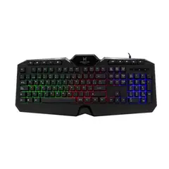 MONSTER GAMES - Teclado Gamer USB RGB Negro Onset
