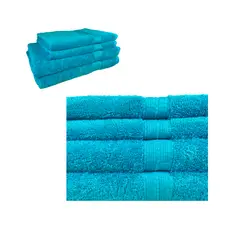 CHITECO - Pack 4 Toallas (by Lourdes) 500g Baño y Manos Azul Turquesa