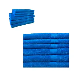 CHITECO - Pack 6 Toallas (by Lourdes) 500g Baño y Manos Azul Lisa