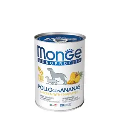 MONGE - Alimento Lata Paté Pollo con Piña Para Perro 400gr