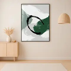 RE DECORA - Cuadro Decorativo Abstracto Olivo 50x80 cm