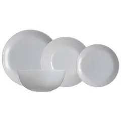 LUMINARC - Juego de Vajilla 19 Piezas Diwali Granito Francés