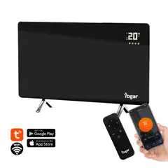 YOGAR - Panel Calefactor Infrarrojo De Cristal De Carbono Wifi 600w