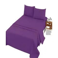 GENERICO - SABANAS PLAZA Y MEDIA MORADO