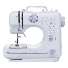 LISM - Máquina Coser Overlock Portátil Pedal Eléctrica 12 Puntos