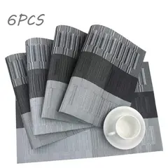 EDWINAYY - Set 6 Individuales De Mesa Fácil Limpieza Warrior Café