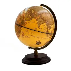 GENERICO - Globo Terráqueo Luminoso Vintage Envejecido.