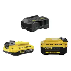 STANLEY - Kit 2 Baterías 2ah4ah+Cargador 20v Scb224ck-b2