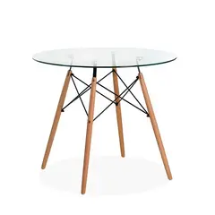 CORI CORI - Mesa de Comedor Eames Redonda 100cms Vidrio