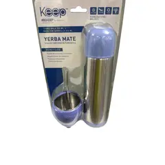 KEEP - Set De Mate + Termo Bala Mate Matero Azul