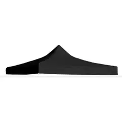 GENERICO - Repuesto Lona Carpa Techo Plegable 3x3 Engomado Negro