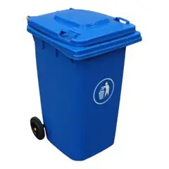 GENERICO - Contenedor De Basura Plástico Basurero 360 Litros Ruedas