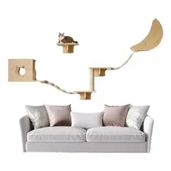 PELUDINES - Rascador Con Hamaca Para Gatos Muebles De Pared