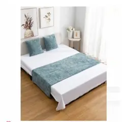 ANGELES DEL HOGAR - SET DE PIECERA CHENILLE CRUZ + 2 FUNDAS DE ALMOHADAS