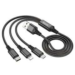 HOCO - Cable Carga Rápida Compatible 3en1 Lightning X76