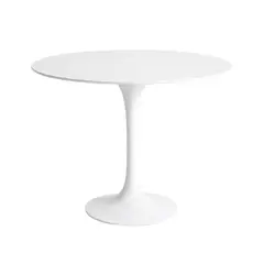 MOBOI - Mesa Comedor Redonda Tulip Clasica 80cm Diametro Blanca