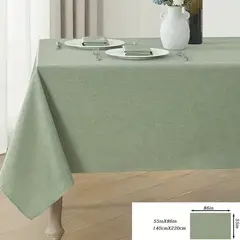 PUREPOWER - Mantel rectangular verde 140x220cm