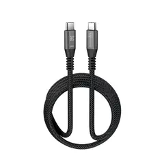 KLIPXTREME - Klip Xtreme Cable USB-C 3 m 100W Carga Rápida Trenzado Negro