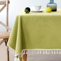 PUREPOWER - Mantel Nórdico Vede Manzana con Flecos 140x200cm