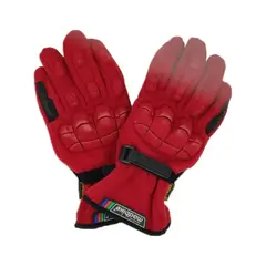 MADBIKE - Guantes Para Moto De Polar Con Protección Nudillos Rojo - PS