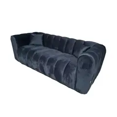 GENERICO - Sofa Martins 2 mts, felpa Negra