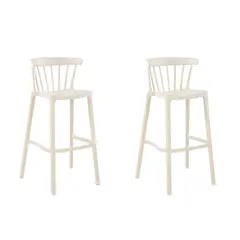 PLOS - Silla Piso Bar Taburete Terraza 76 cm Pack x2 Unidades Turín