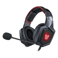 CASTLEN - Audífonos Alámbrico con Micrófono Cancelación de Ruido RGB